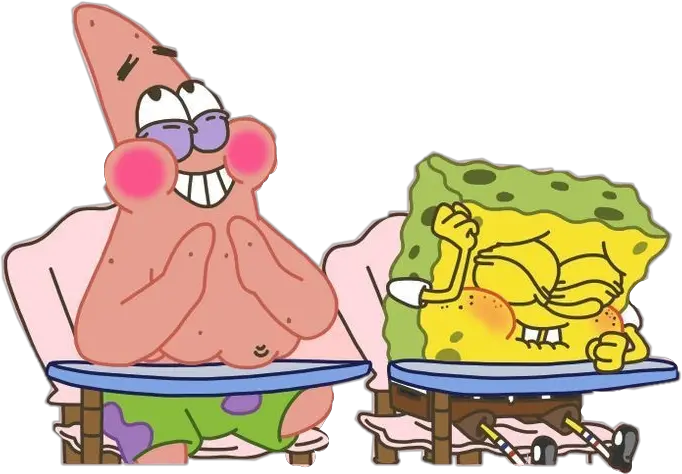  laughing laugh laughter spongebob patrick school Spongebob And Patrick