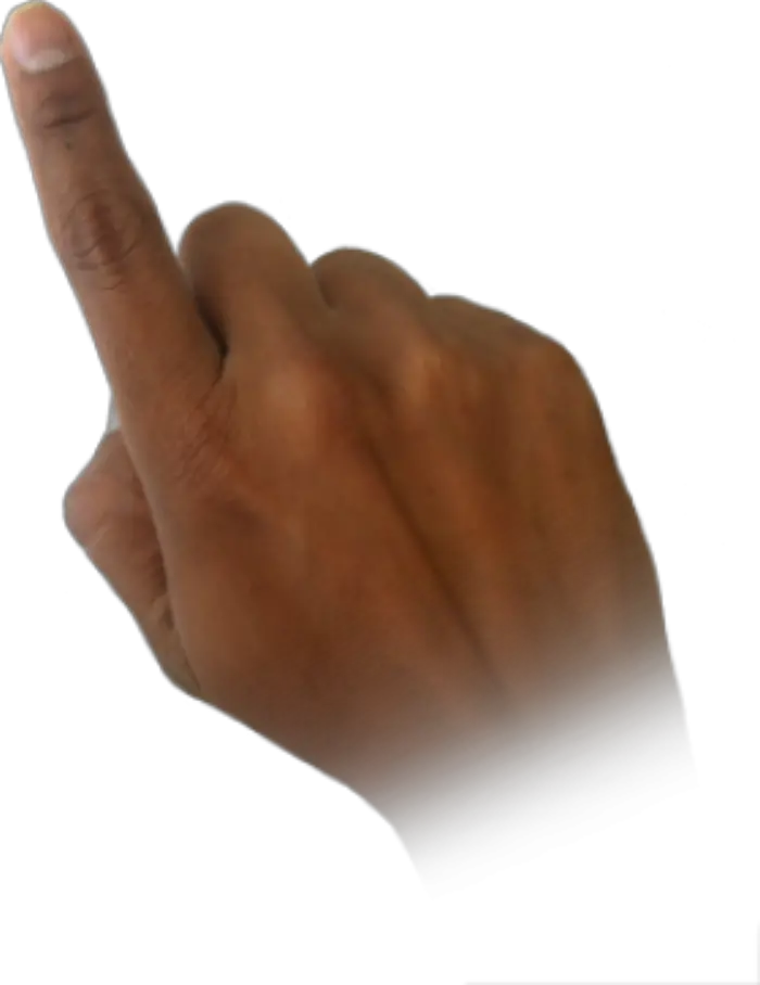  Black Finger Pointing Png