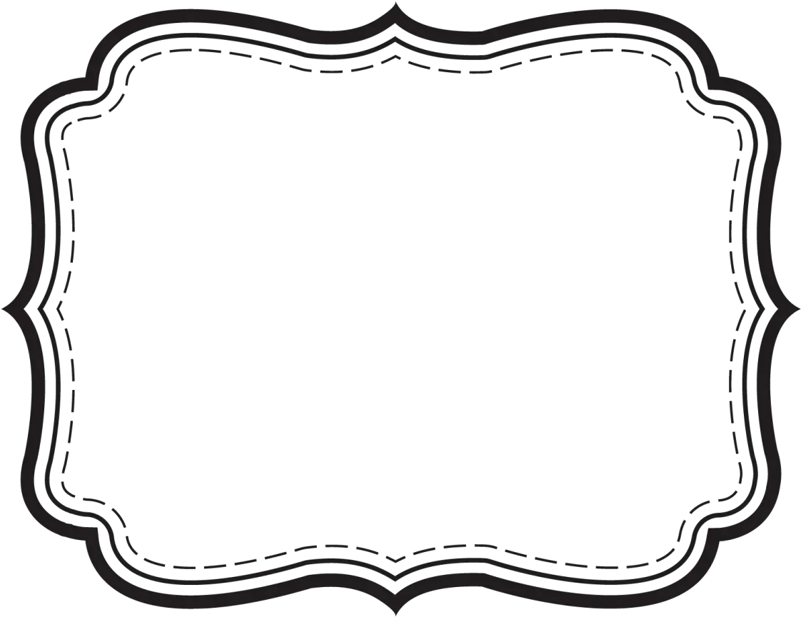  Borders And Backgrounds Label Clipart Black And White