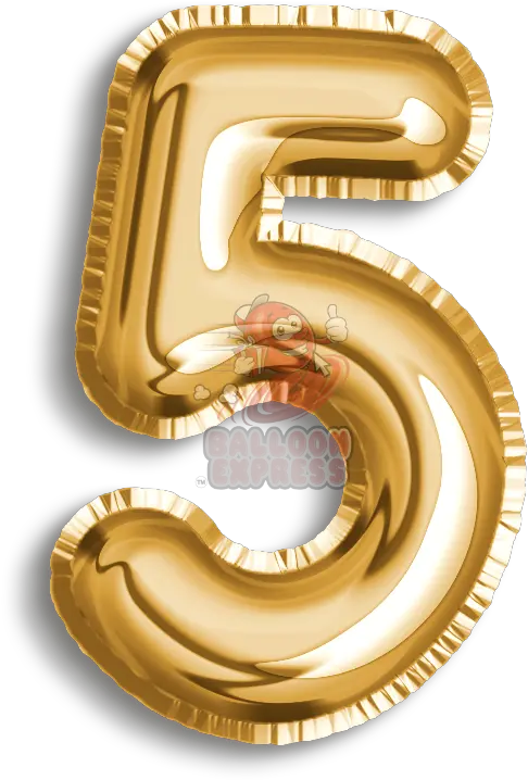  Number 5 Balloon Png