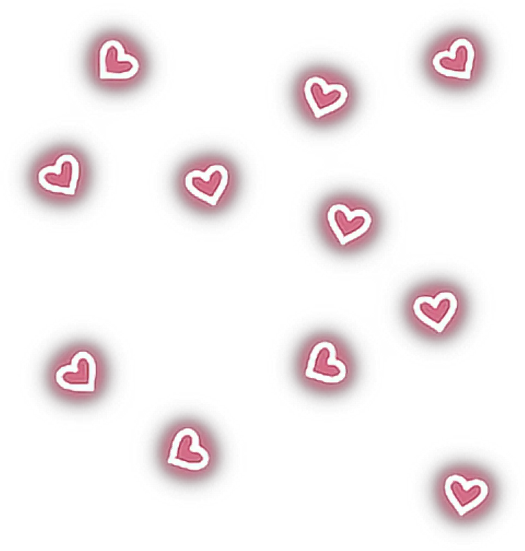  pink hearts hearteu pink glow neon light pretty Pink Neon Hearts Png
