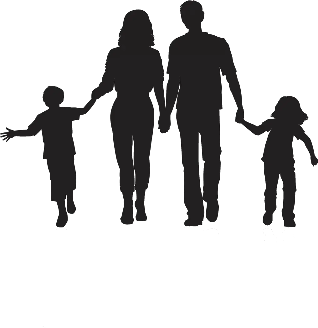  Silhouette Family Clip Art Silhouette Family Clipart Png