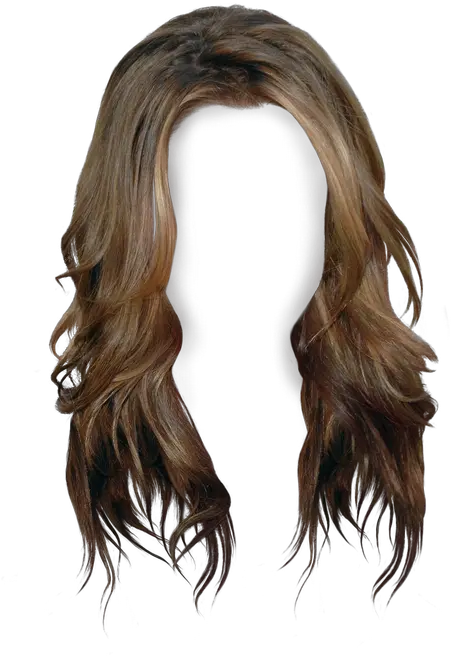  Brown Hair Wig Long Hair Transparent Background Hair Clipart