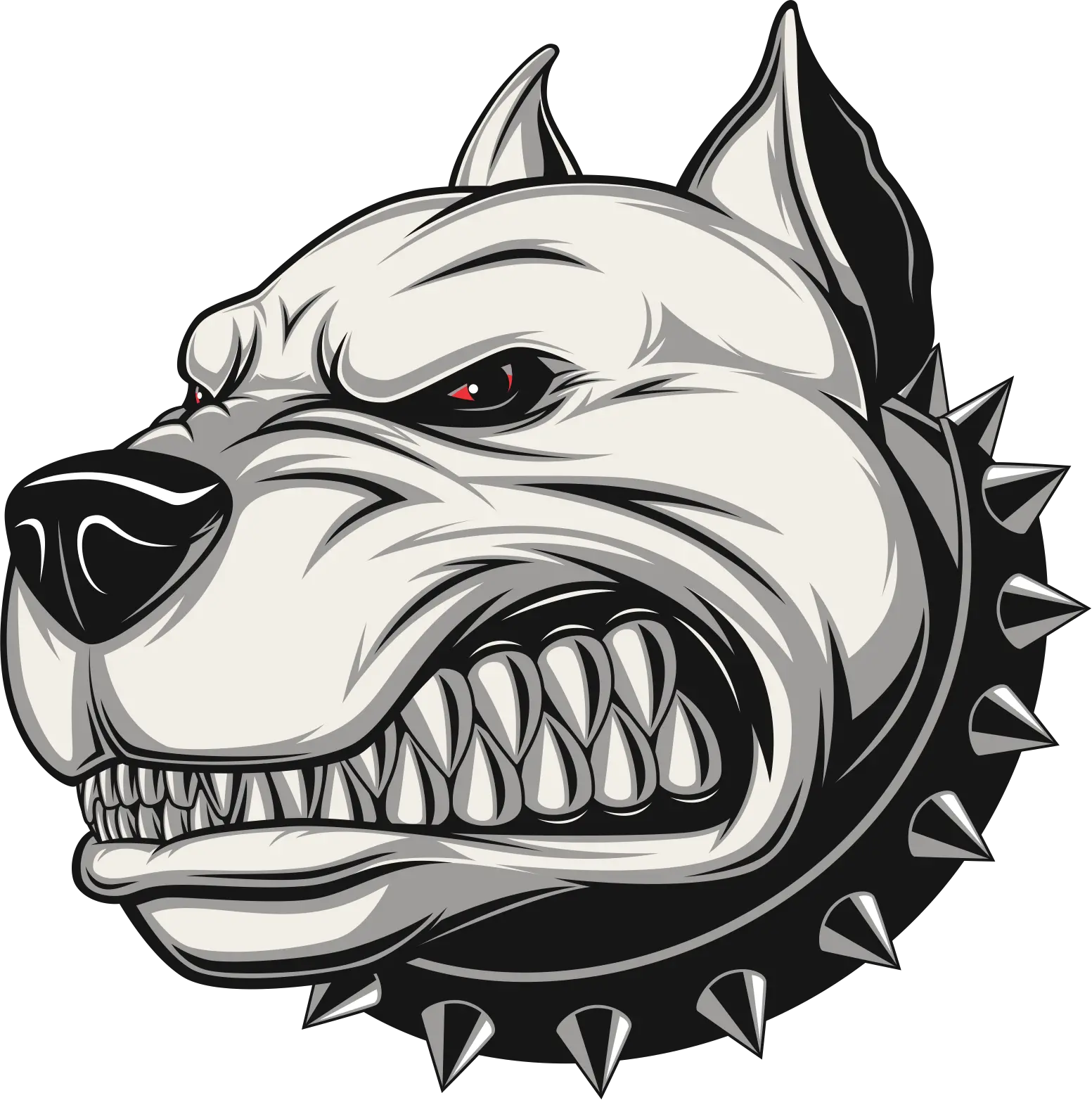  Pitbull Stickers Gangster Dog Cartoon