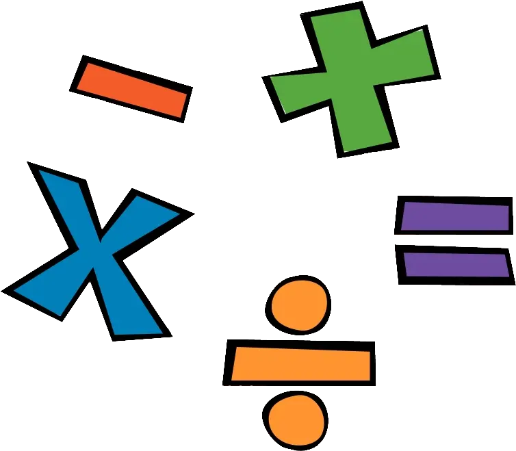  Mathematics Cartoon Division Clip Art Math Symbols