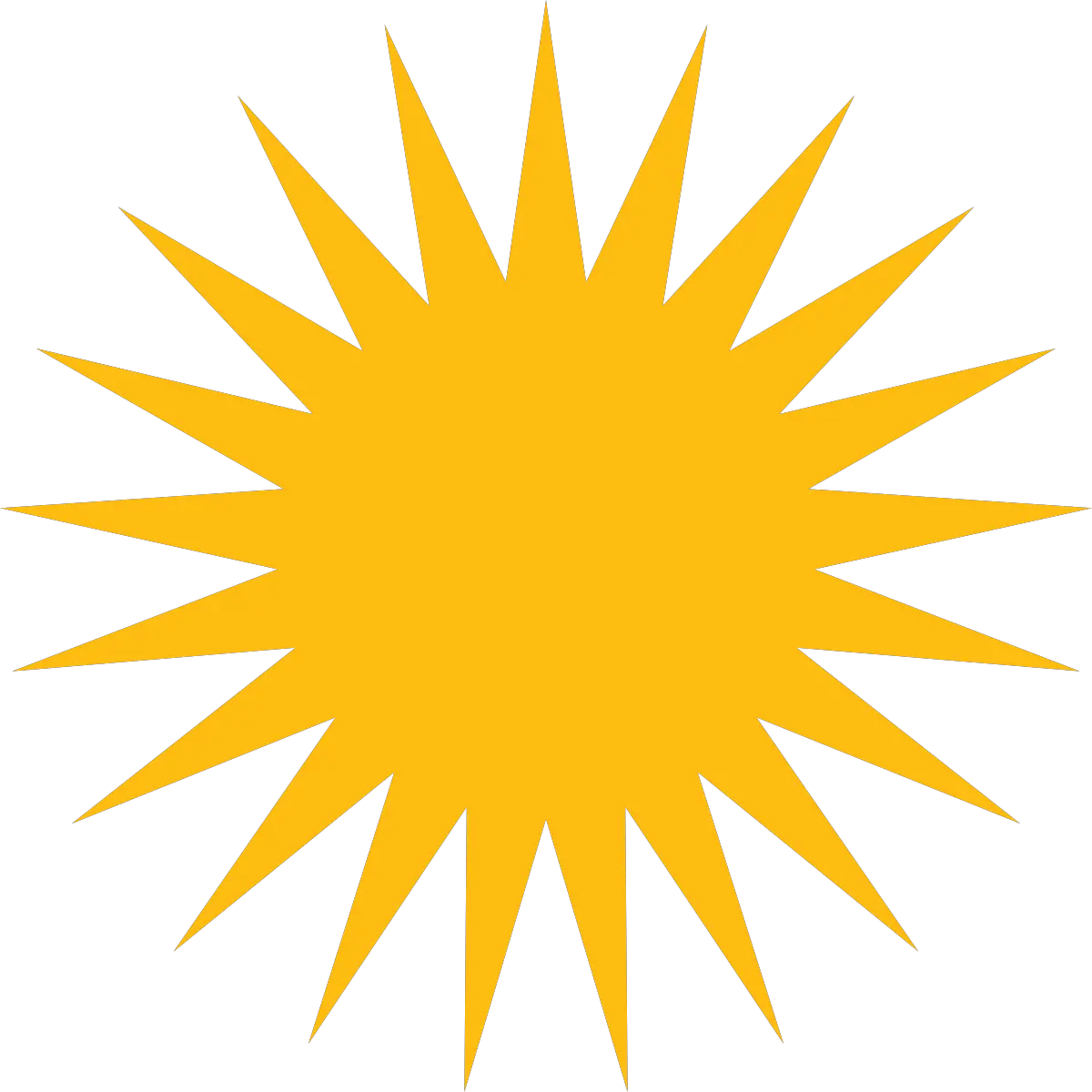  Sun Kurdistan Flag