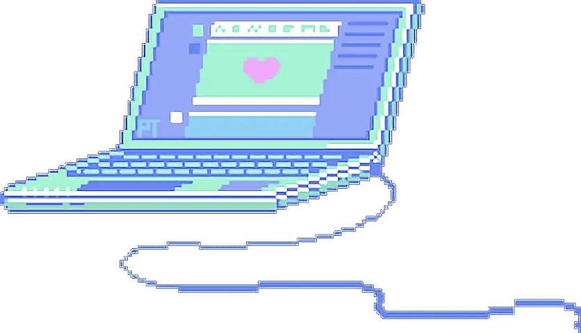  pc aesthetic vaporwave freetoedit Aesthetic Transparent Computer