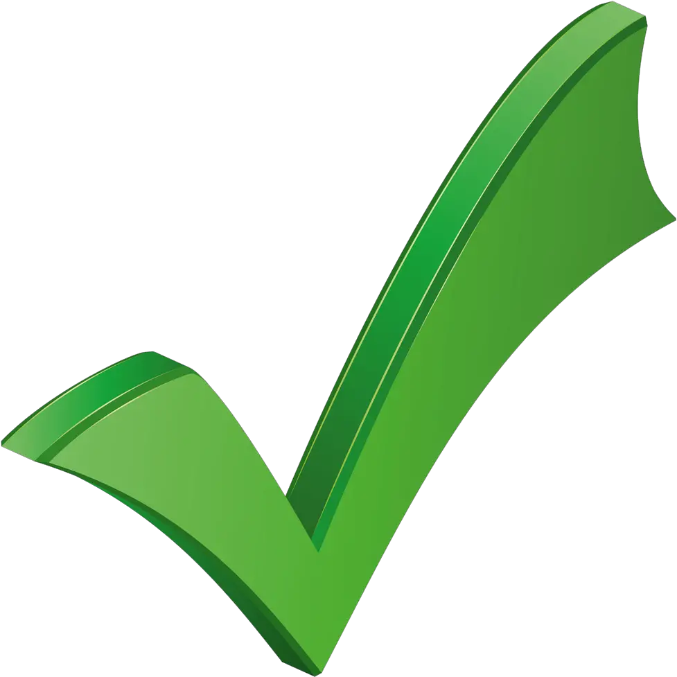  Png Green Tick Transparent Background Clipart