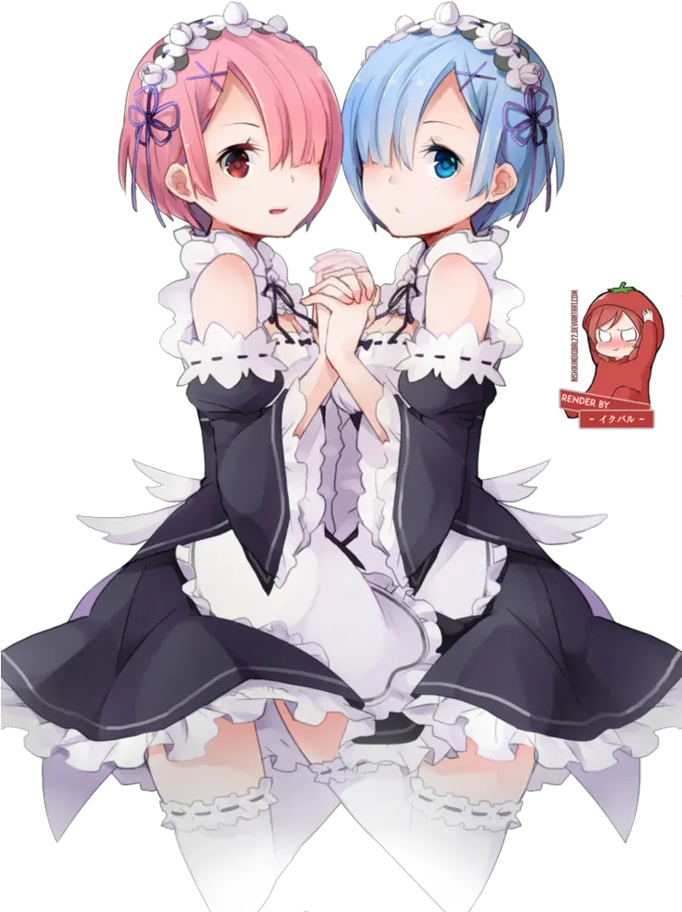  Ram Rem Png Re Zero Rem Ram Png