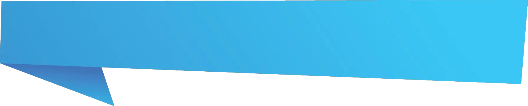  Blue Banner Origami With Fold End Cobalt Blue