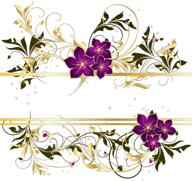  Colorful Floral Vector Png Clipart