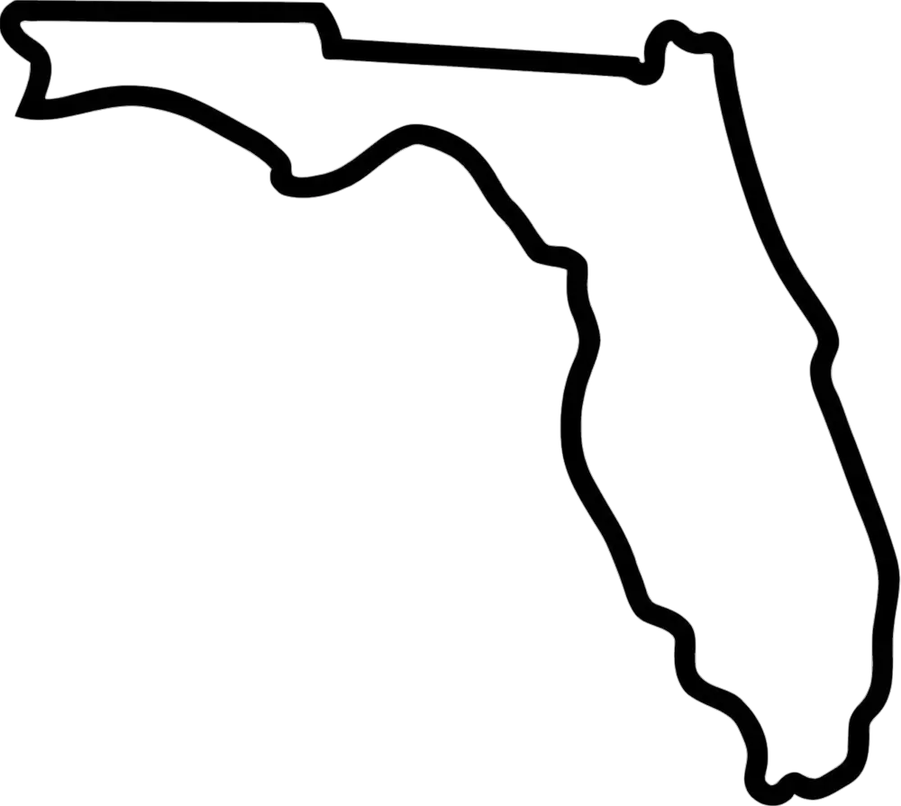  Florida-outline Copy Transparent Florida State Outline