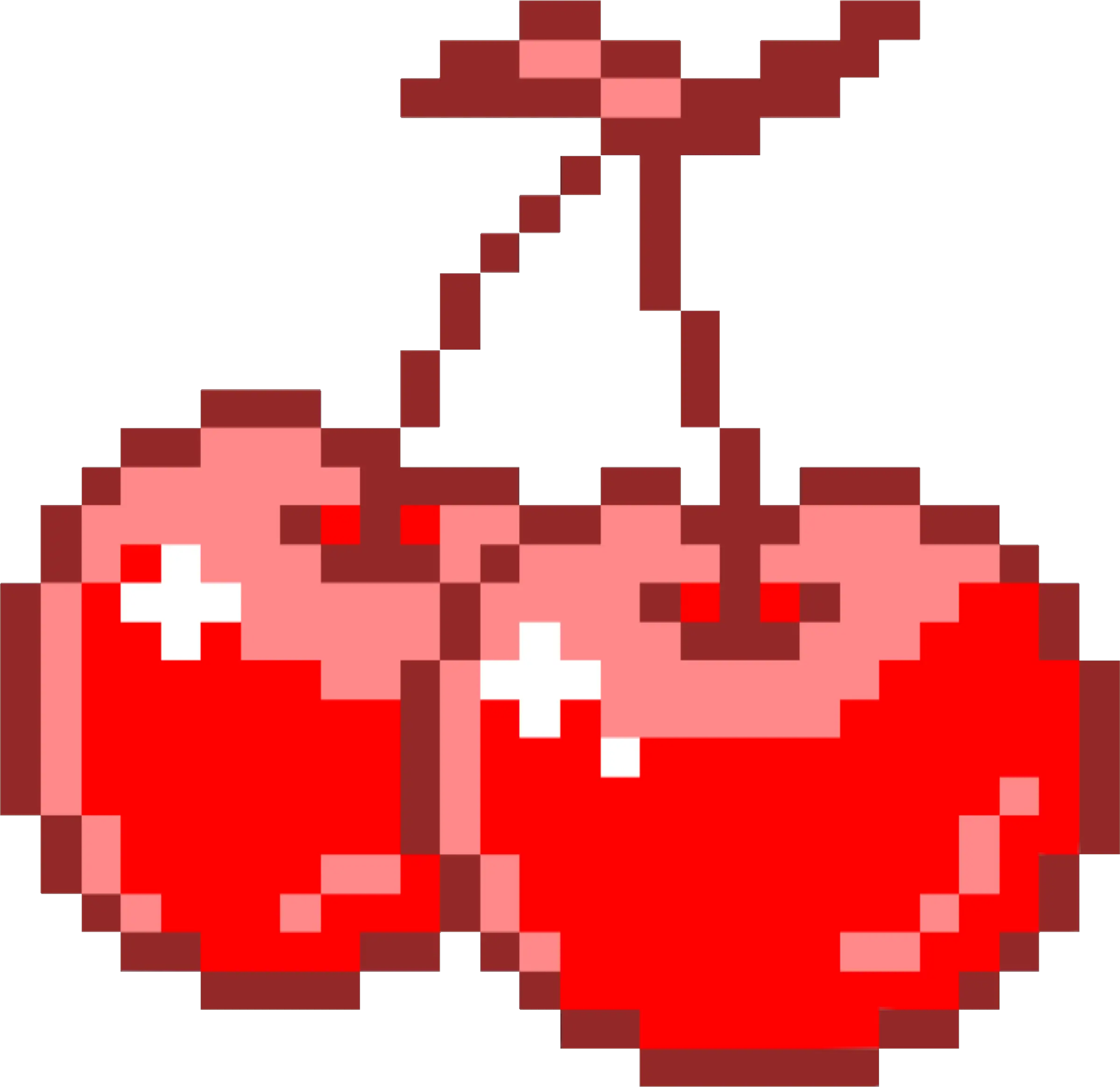  cherry pngsticker pixel kawaii pink pastelpink Pixel Cherry Transparent