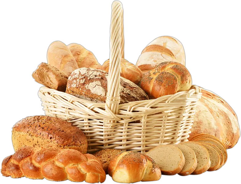  Basket With Bread Png Transparent Bread Basket Png