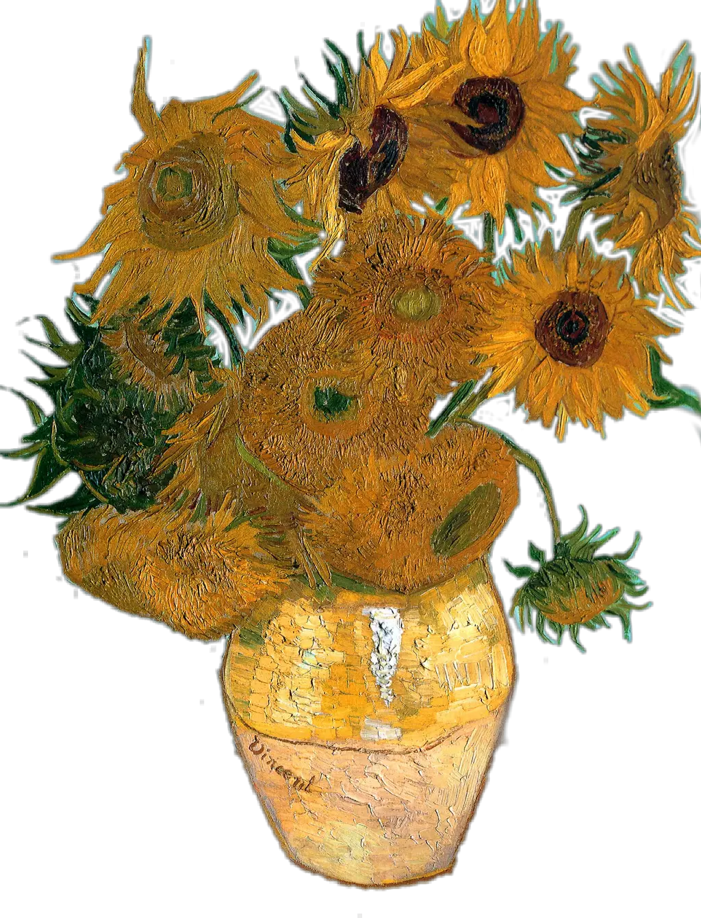 vangogh gogh vincent vincentvangogh sunflowers Sunflowers Van Gogh Paintings