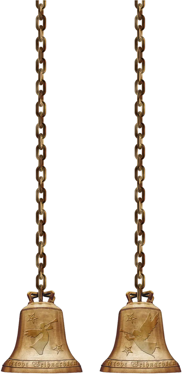  Bells Chains Isolated Free Photo Transparent Temple Bell Png
