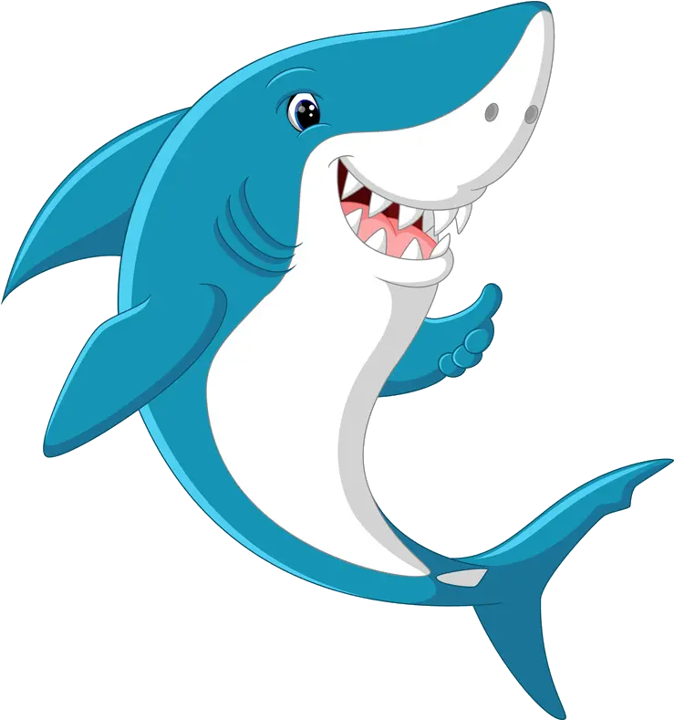  Transparent Shark Png Transparent Fish And Shark Cartoon
