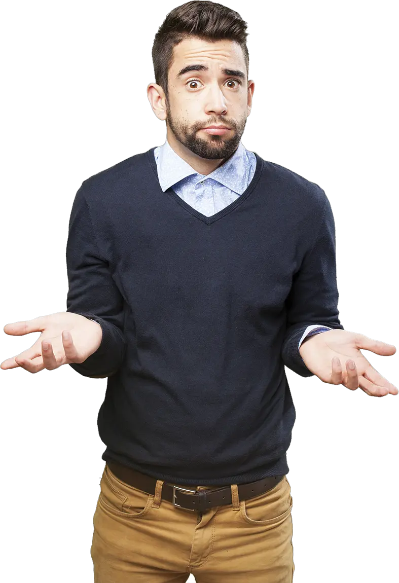 Royalty-free Person Clip Art Transparent Confused Man Png