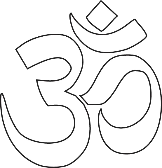  Hindu Symbols Png White Om Png