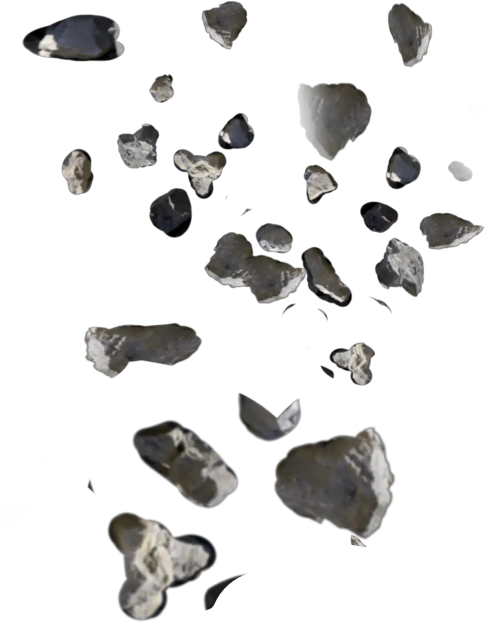  falling rocks stones Igneous Rock