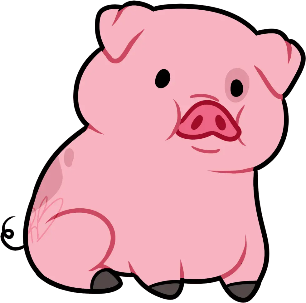  Pig Outline Cliparts Transparent Pig Cartoon Png