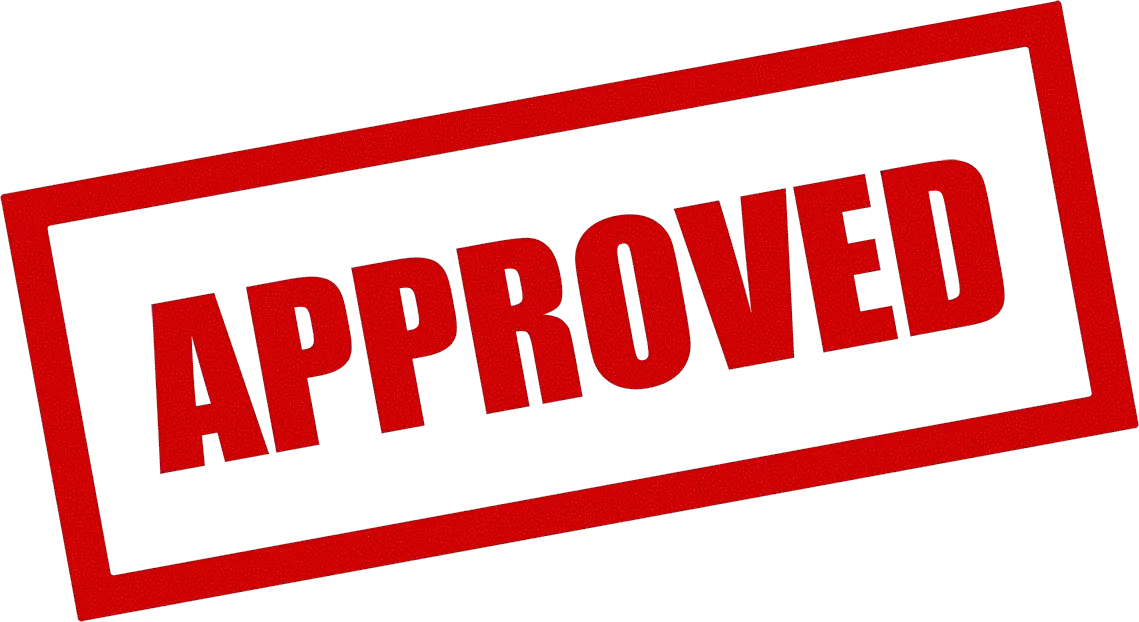  Approved Transparent Transparent Background Approved Stamp