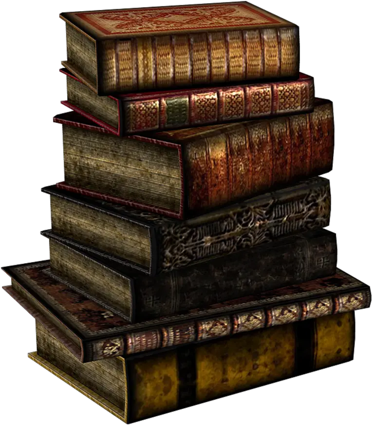  Stack Transparent Old Books