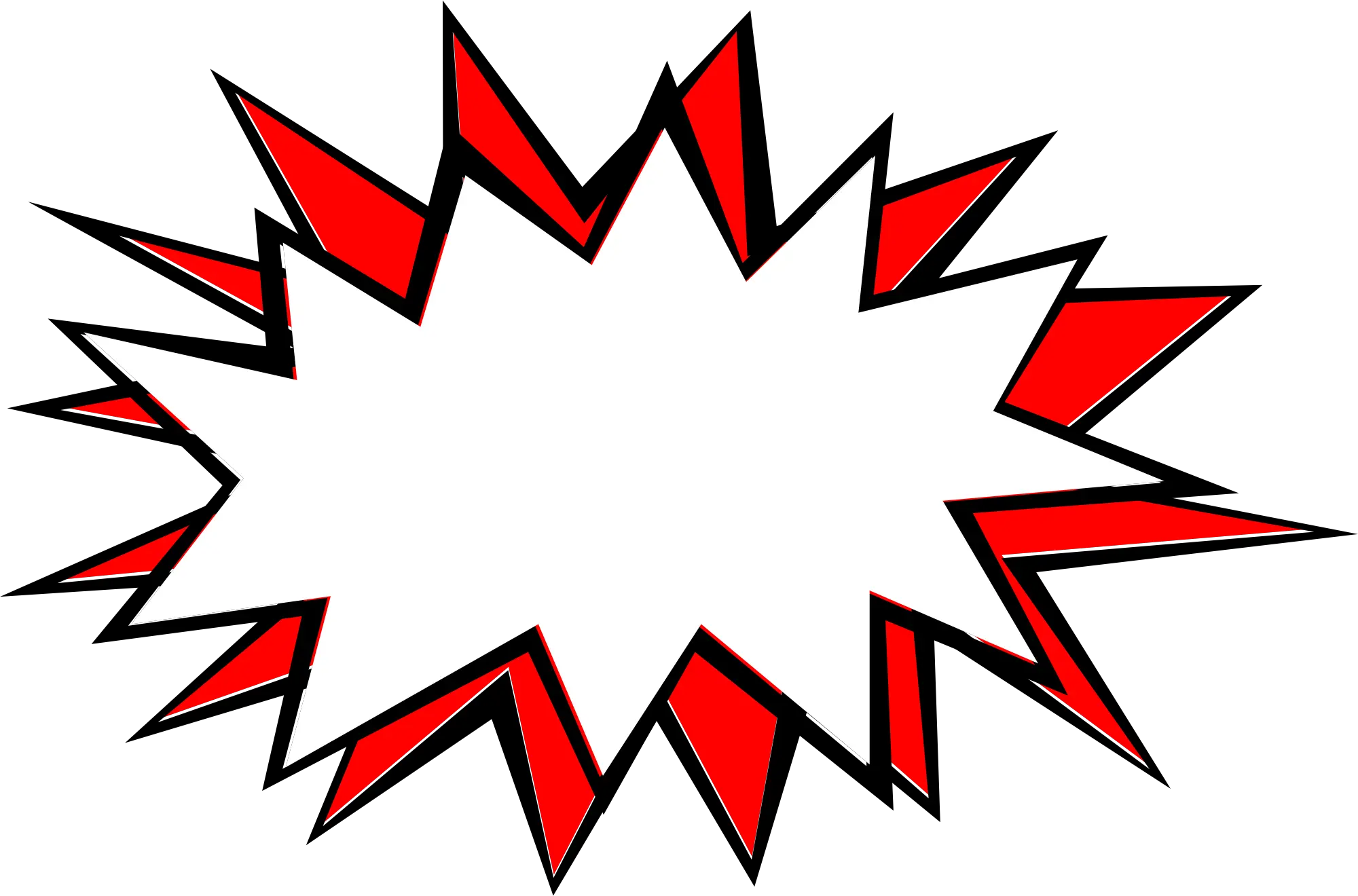  Comic Book Explosion Bubble