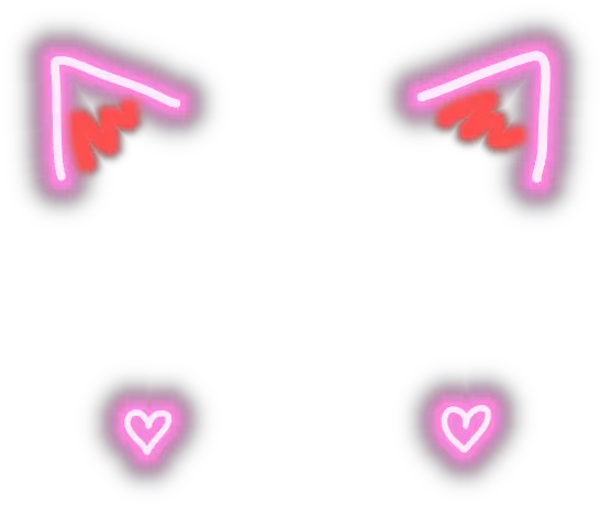  aesthetic cat neon cute neko kawaii freetoedit Cute Neon Aesthetic Stickers