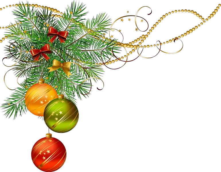  Corner Christmas Decorations Png
