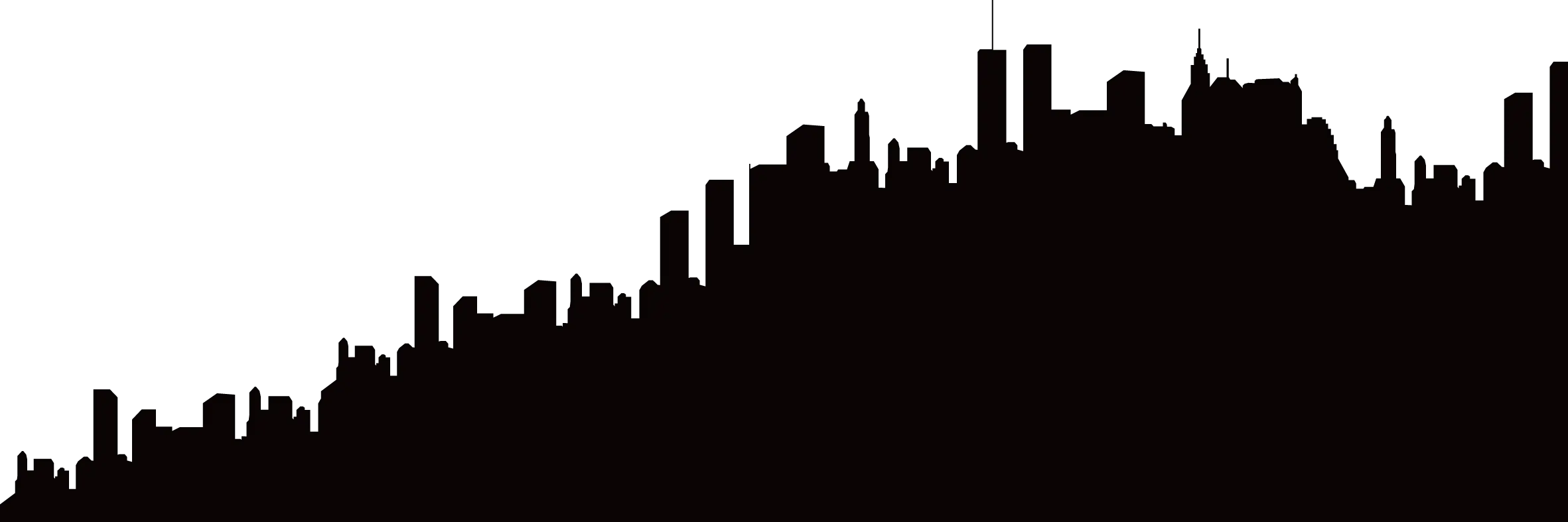  Silhouette Skyline City Transparent Building Silhouette Png