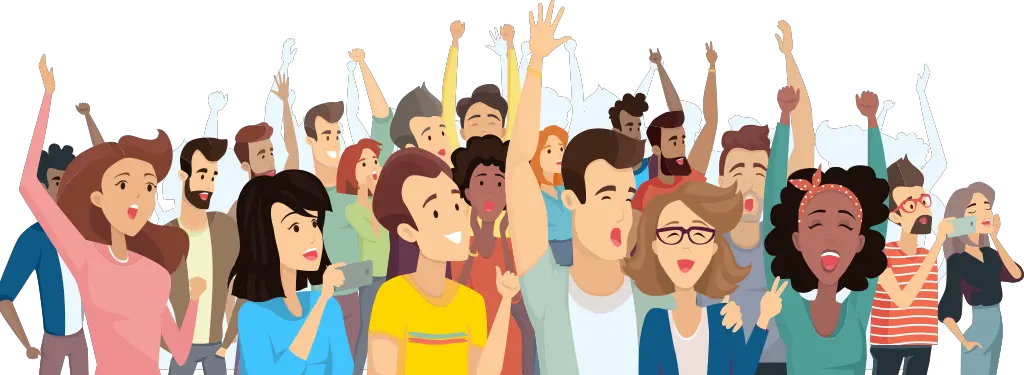  All Of Us Vector Crowd Of People