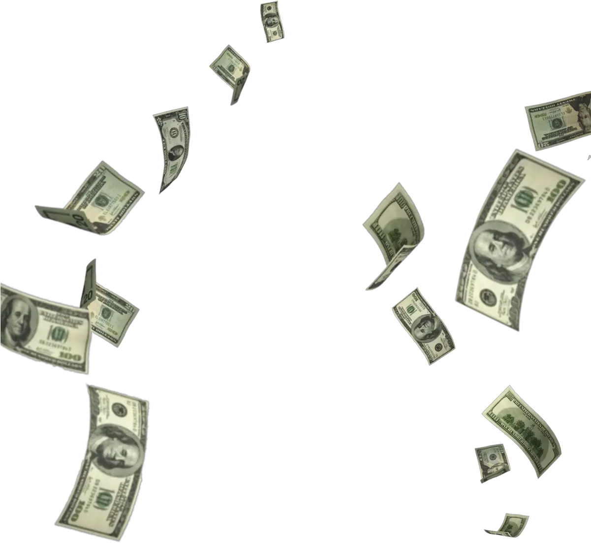  Falling Dollar Png Picsart Money Png