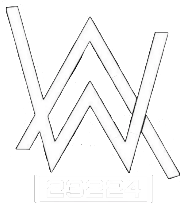  alanwalker alanandviivi alan aw alanwalkerforever Alan Walker Logo Black