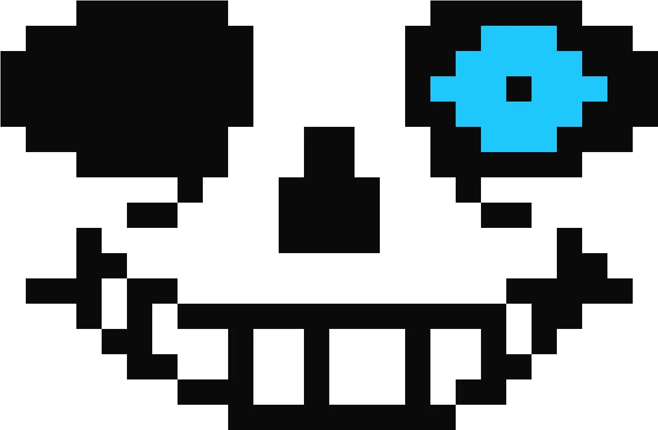  Sans Png Blue Eye Sans Bad Time Eye