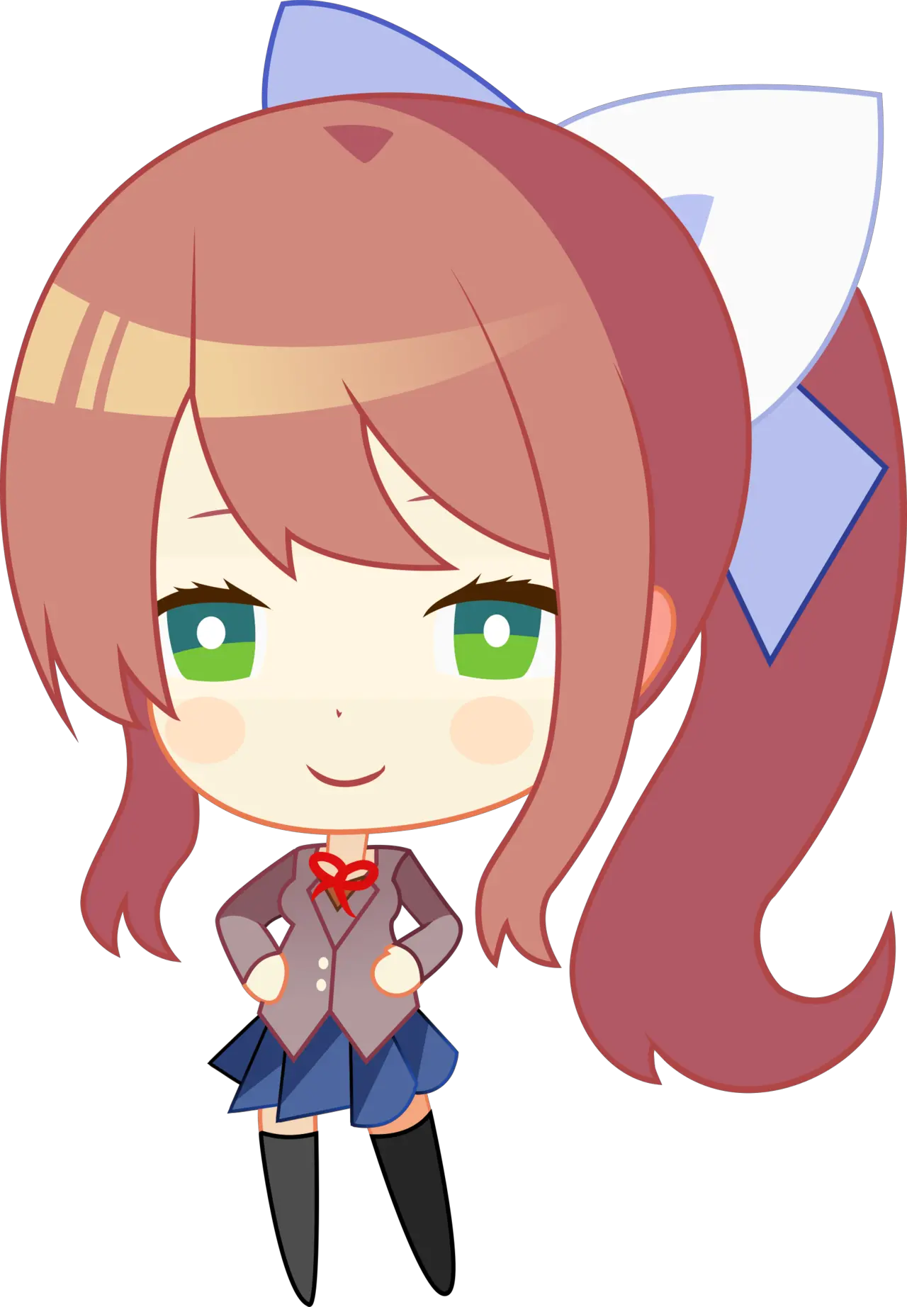  Monika On Scratch Doki Doki Literature Club Chibi