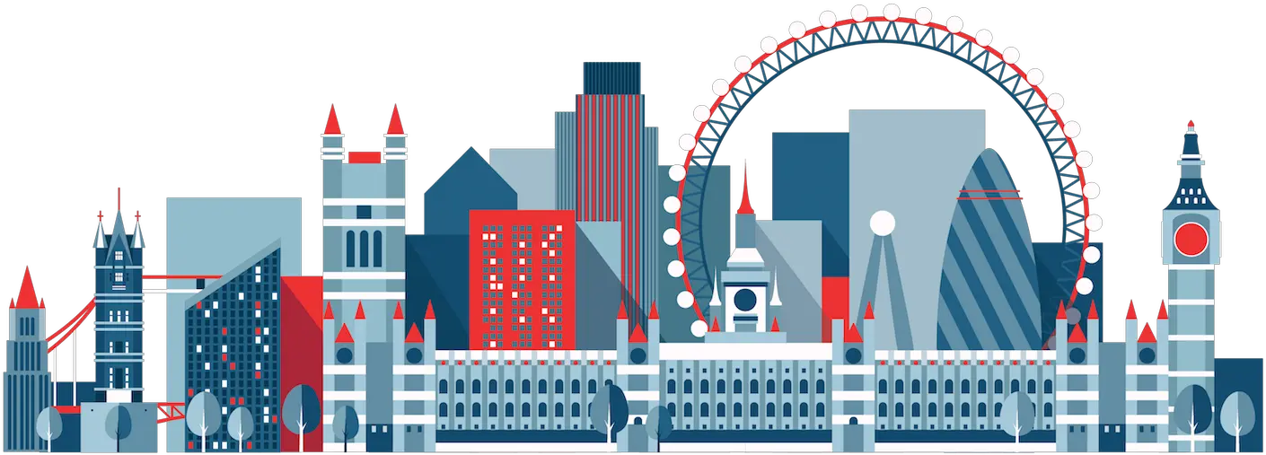  Transparent City Vector Png England Vector Png