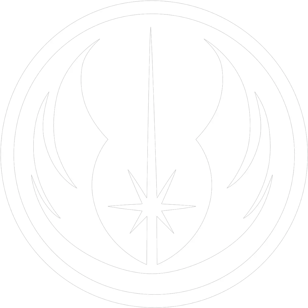  Jedi Order Symbol White