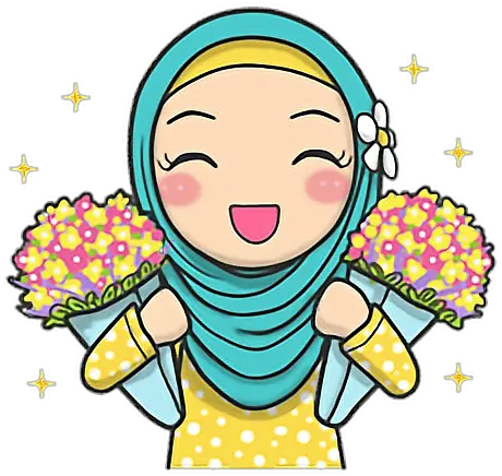  hijab hijabfashion fashion islam girl Cute Hijab Sticker Line