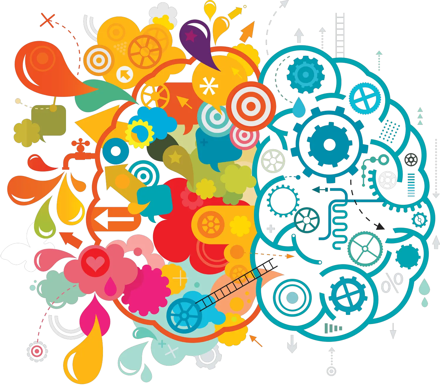  Creative Brain Clipart Png Transparent Transparent Background Creativity Clipart