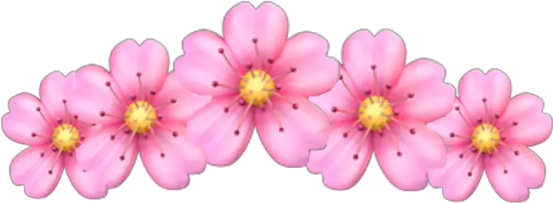  flower pink crown flowercrown sticker pink freetoedit Aesthetic Pink Heart Emoji
