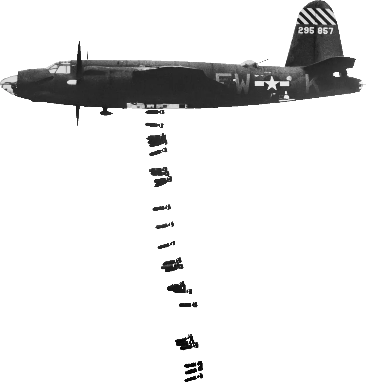  Us Plane Dropping Bombs World War 2 Planes Bombing
