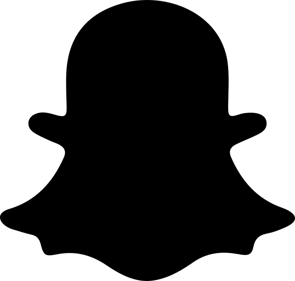  Black Snapchat Logo Picture Snapchat Logo Black Png