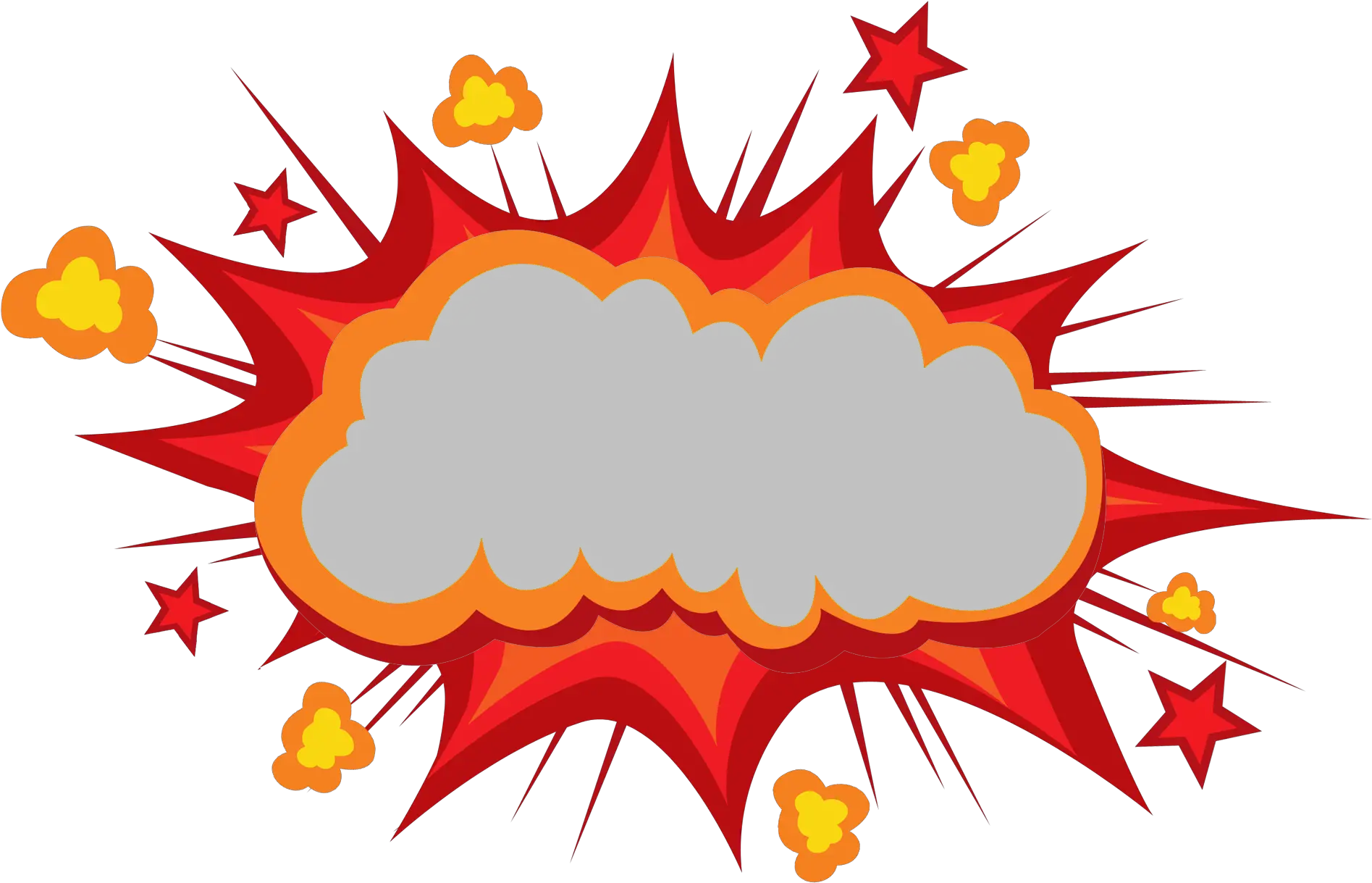  Box The Explosion Mushroom Comics Avoid Explode Clipart Comic Book Explosion