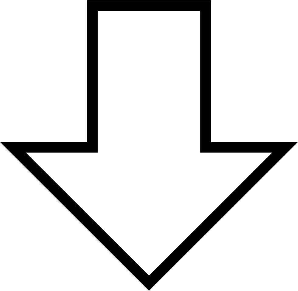 Skinny Down Arrow Encode Clipart To Base Png Skinny White Arrow Pointing Down