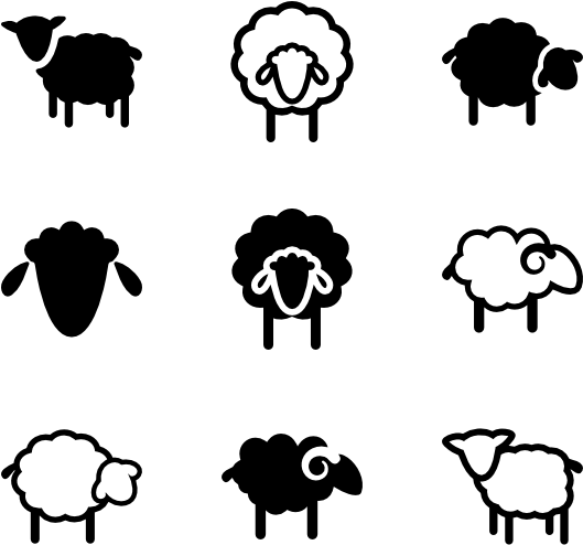  Sheeps Sheep Vector Png
