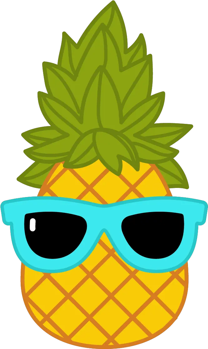  Pineapple With Sunglasses Png Transparent Cartoon Pineapple Png
