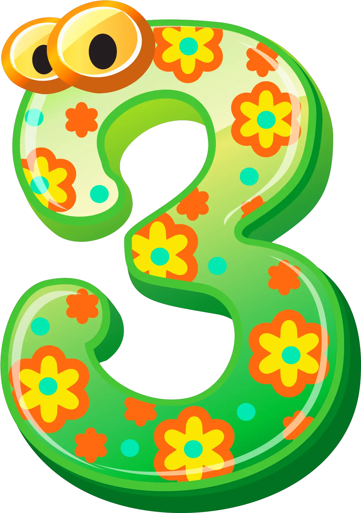  Numbers Cute Number Three Image Free Download Clipart Cute Number 3 Clipart