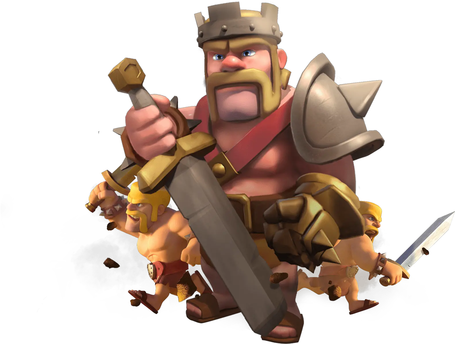  Transparent Heroes Png Clash Of Clans Barbarian King