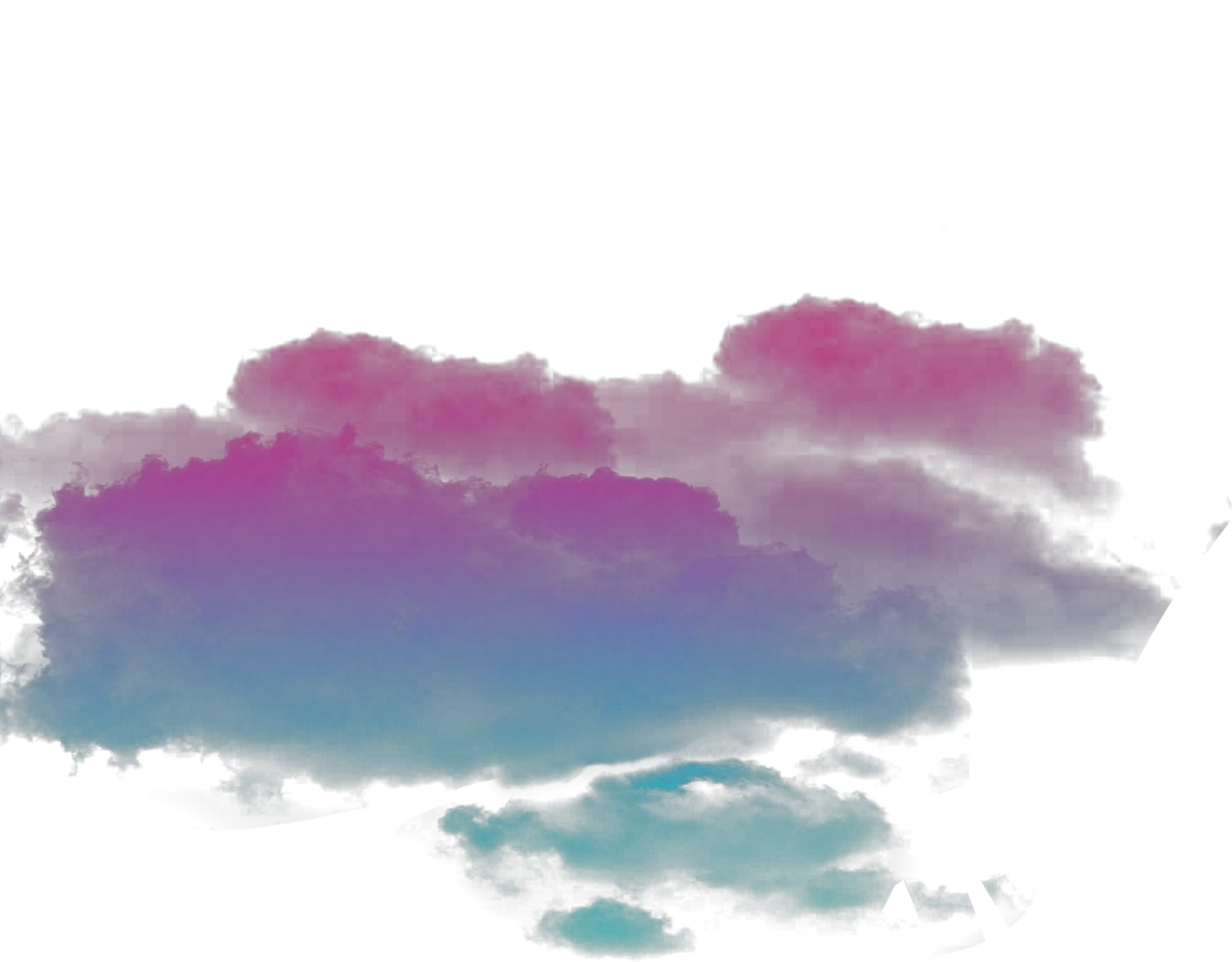  ftestickers sky clouds transparent colorful Colorful Cloud Png